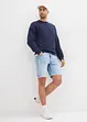 Bermuda in jeans con orli aperti, relaxed fit, bonprix