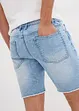 Bermuda in jeans con orli aperti, relaxed fit, bonprix