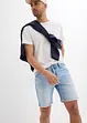 Bermuda in jeans con orli aperti, relaxed fit, bonprix
