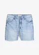 Bermuda in jeans con orli aperti, relaxed fit, bonprix