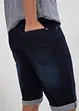Bermuda elasticizzati in jeans con fondo risvoltato, regular fit, bonprix