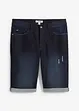 Bermuda elasticizzati in jeans con fondo risvoltato, regular fit, bonprix