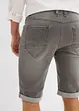 Bermuda elasticizzati in jeans con fondo risvoltato, regular fit, bonprix