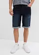 Bermuda elasticizzati in jeans con fondo risvoltato, regular fit, bonprix