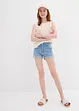 Shorts di jeans, vita media, bonprix