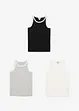 Top con cotone biologico (pacco da 3), bonprix