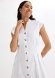 Abito midi in misto lino leggero, bonprix