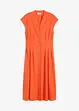Abito midi in misto lino leggero, bonprix