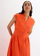 Abito midi in misto lino leggero, bonprix