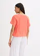 Blusa a maniche corte in misto viscosa morbido, bonprix