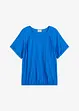 Blusa a maniche corte in misto viscosa morbido, bonprix