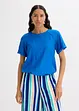 Blusa a maniche corte in misto viscosa morbido, bonprix