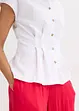 Blusa a maniche corte in misto lino fresco e leggero, bonprix