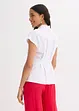 Blusa a maniche corte in misto lino fresco e leggero, bonprix