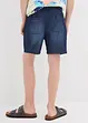Pantaloncini di jeans con cinta elastica in cotone biologico, regular fit, bonprix