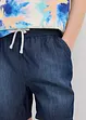Pantaloncini di jeans con cinta elastica in cotone biologico, regular fit, bonprix