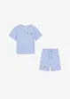 T-shirt in piquet e pantaloni corti (set 2 pezzi) in cotone biologico, bonprix