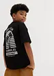 T-shirt in cotone biologico con stampa dietro, bonprix