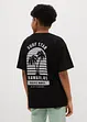 T-shirt in cotone biologico con stampa dietro, bonprix
