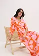 Abito lungo in satin fluente, bonprix
