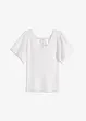 Maglia a costine con maniche corte ad aletta, bonprix