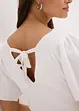Maglia a costine con maniche corte ad aletta, bonprix