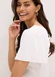 Maglia a costine con maniche corte ad aletta, bonprix