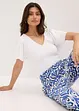 Maglia a costine con maniche corte ad aletta, bonprix