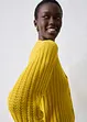 Cardigan traforato in misto lino, bonprix