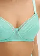 Reggiseno con ferretto e pizzo delicato, bonprix