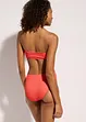 Costume intero a trama operata con spalline trasparenti, bonprix