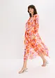 Abito di chiffon con volant, bonprix