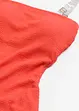 Costume intero a trama operata con spalline trasparenti, bonprix
