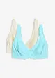 Reggiseno con ferretto e pizzo delicato (pacco da 2), bonprix