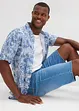 Bermuda di jeans in felpa con taglio comfort, regular fit, bonprix
