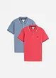 Polo in piquet di puro cotone (pacco da 2), bonprix