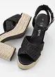 Sandali con tacco e plateau, bonprix