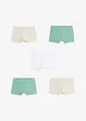 Boxer aderenti con cotone biologico morbido (pacco da 5), bonprix