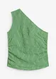 Top monospalla con effetto strutturato, bonprix