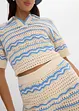Shorts di maglia in misto cotone e lino fresco e leggero, bonprix