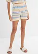 Shorts di maglia in misto cotone e lino fresco e leggero, bonprix