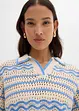 T-shirt in maglia di misto lino e cotone fresco, bonprix