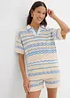 T-shirt in maglia di misto lino e cotone fresco, bonprix