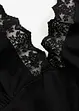 Camicia da notte con spalline sottili e scollatura con pizzo, bonprix
