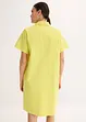 Abito largo in cotone con piega, bonprix