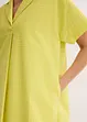 Abito largo in cotone con piega, bonprix