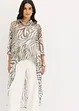 Camicia lunga in chiffon, bonprix