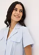 Blusa cropped a maniche corte in popeline di cotone, bonprix