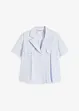 Blusa cropped a maniche corte in popeline di cotone, bonprix