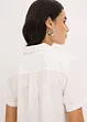 Blusa cropped a maniche corte in popeline di cotone, bonprix